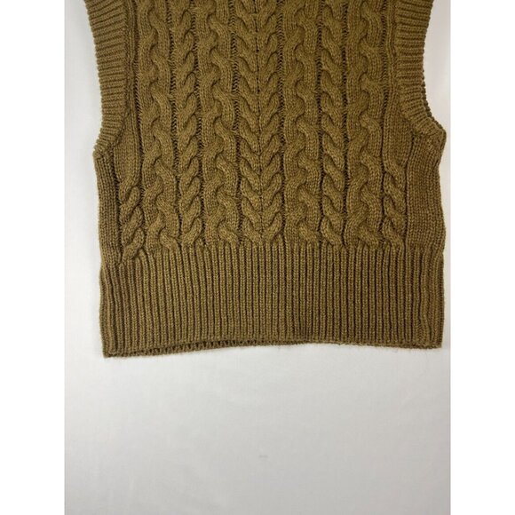 Cloth by Design Sweater Vest Womens Size S Cable-Knit Dark Academia - Picture 9 of 12